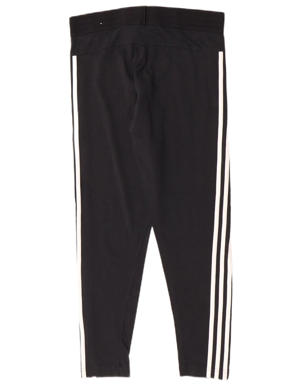 Adidas Γυναικείο κολάν UK 14 μεγάλο μαύρο βαμβακερό