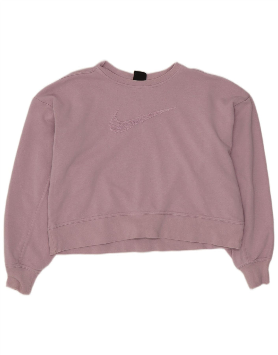 Nike Γυναικεία Dri Fit Oversized γραφική φούτερ Jumper UK 6 XS Purple