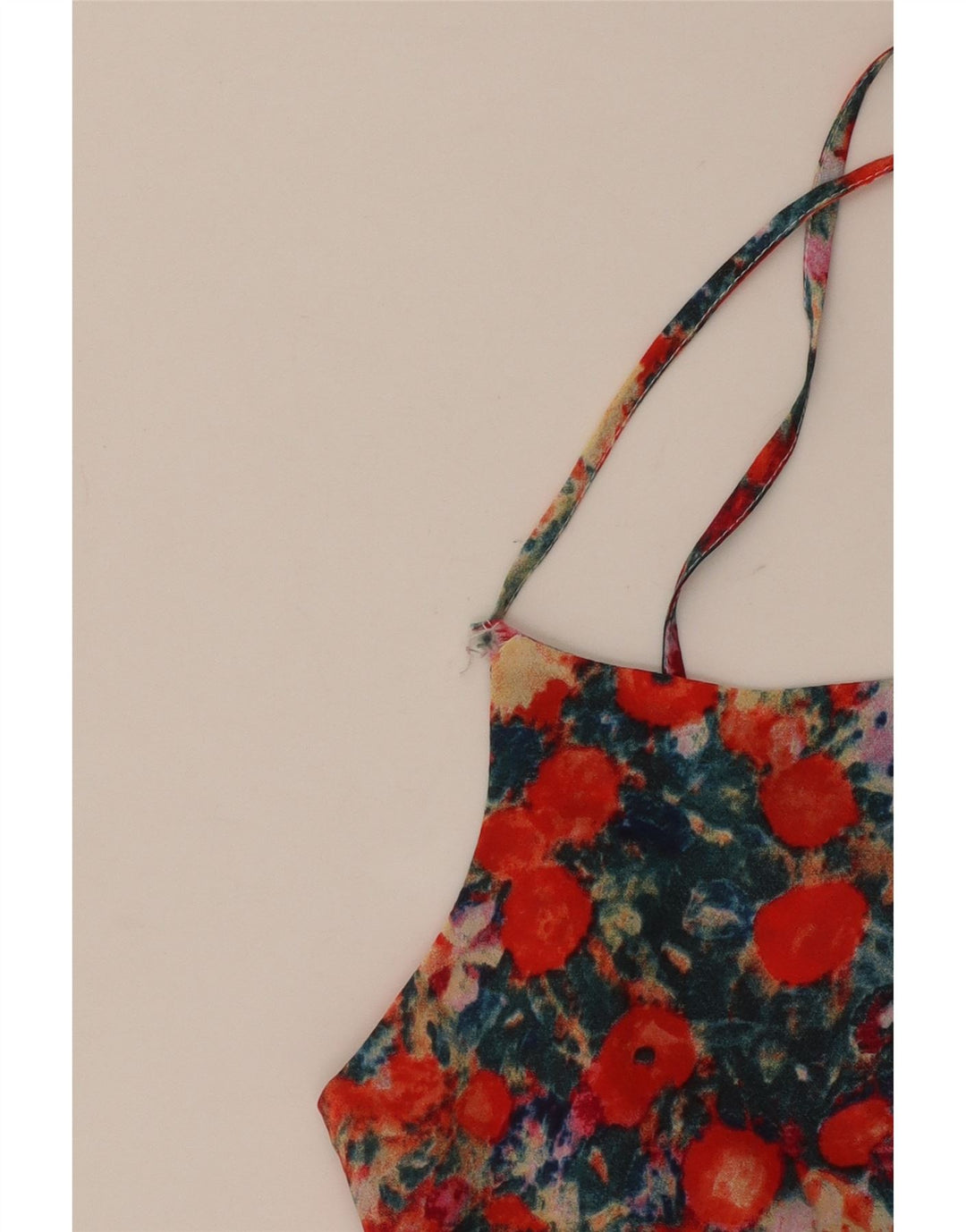 Oasis Womens Cami Top UK 10 Μικροί πολύχρωμοι φλοράλ πολυεστέρας