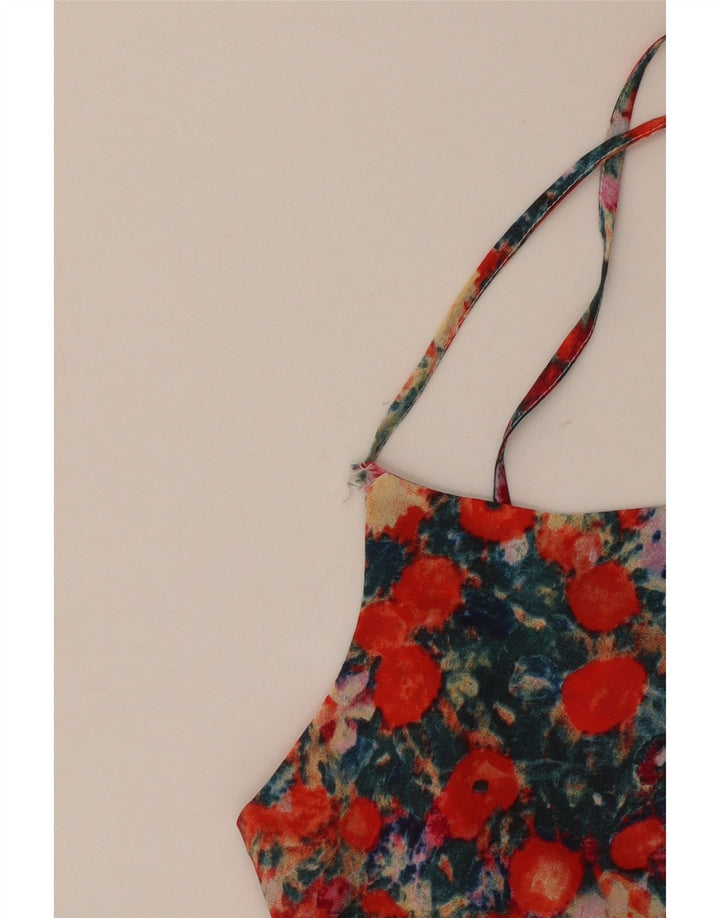 Oasis Womens Cami Top UK 10 Μικροί πολύχρωμοι φλοράλ πολυεστέρας