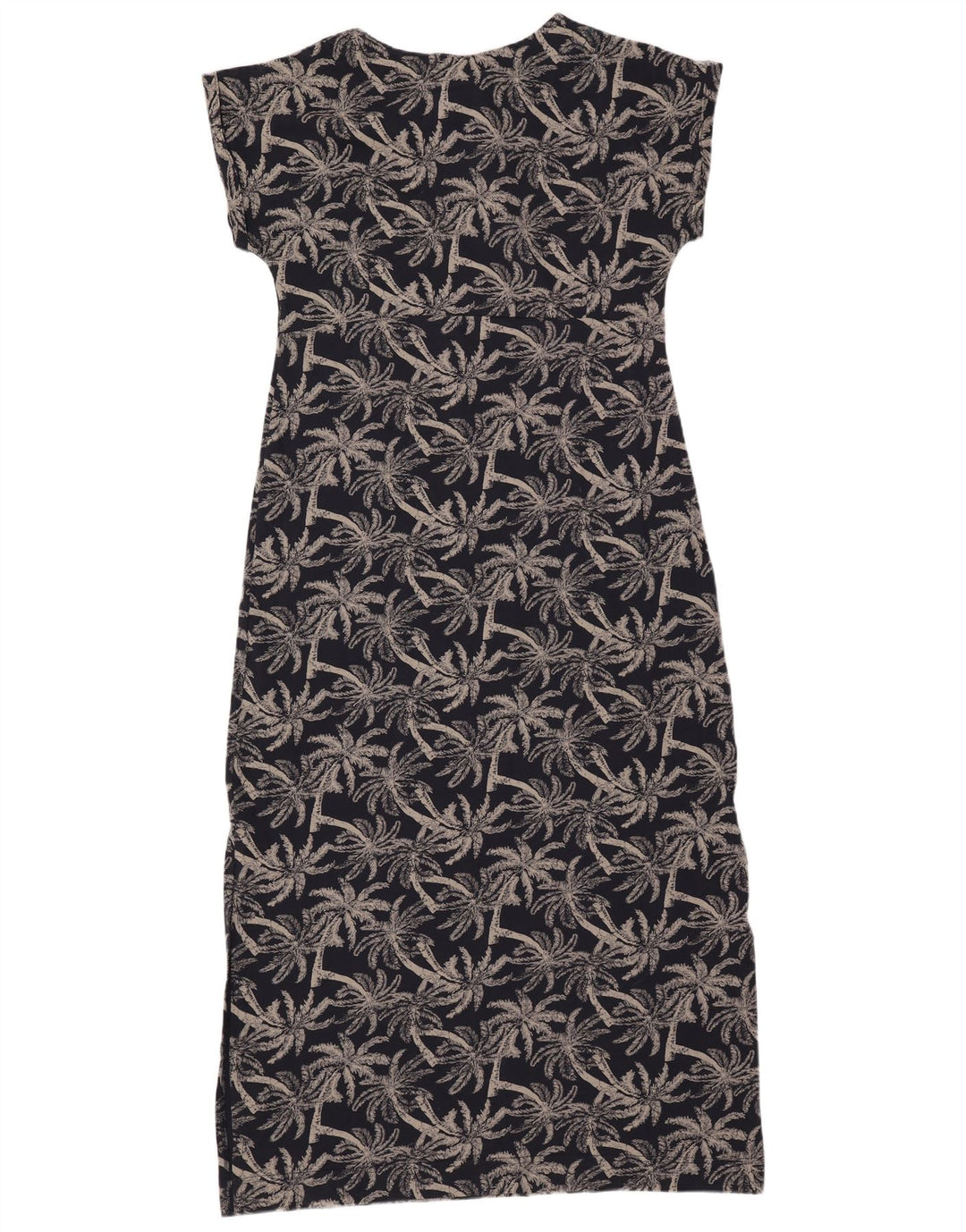 WEIRD FISH Γυναικείο μάξι φόρεμα με αφηρημένο σχέδιο UK 14 μεγάλο μπλε βαμβακερό