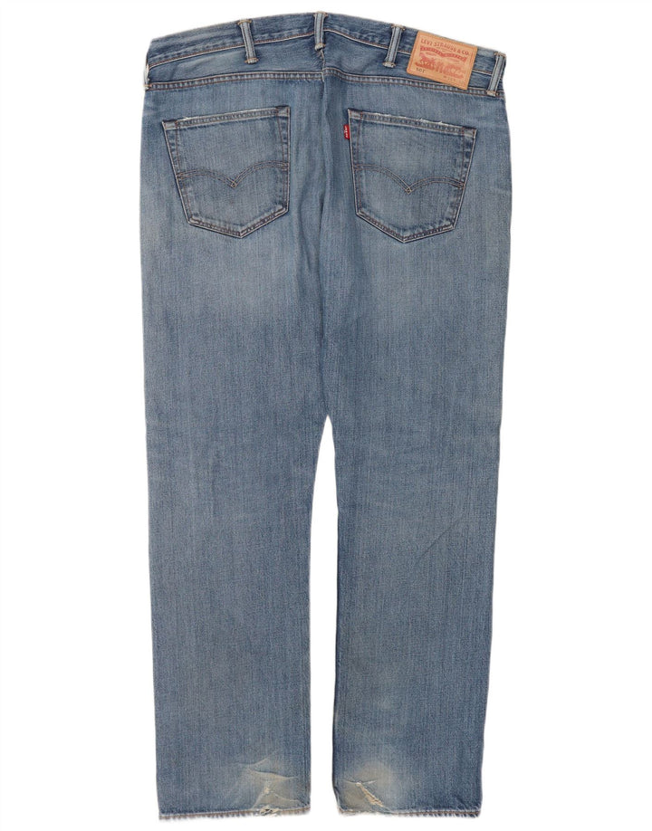 Levi's Mens 501 Straight Jeans W38 L32 Μπλε Βαμβακερό