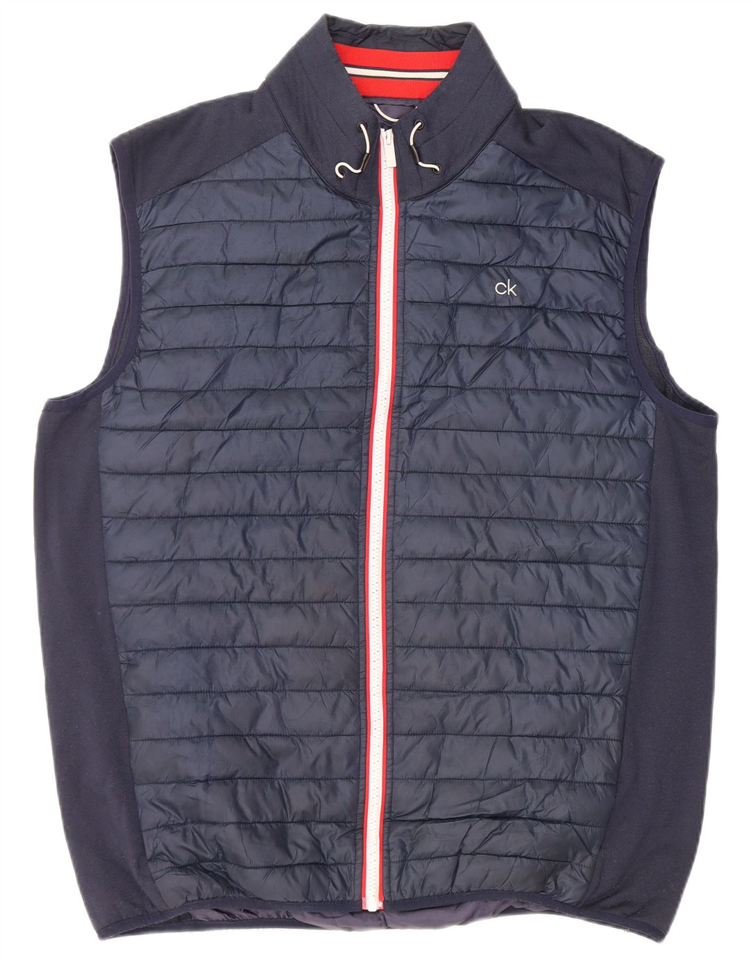 CALVIN KLEIN Ανδρικό padded Gilet UK 42 XL Navy Blue Polyester