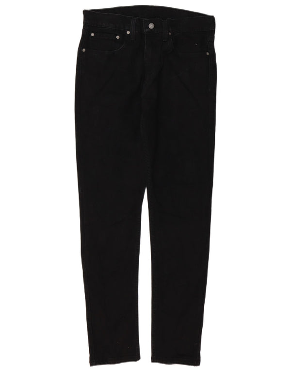 LEVI'S Mens 512 Slim Tapered Jeans W34 L32 Μαύρο βαμβακερό