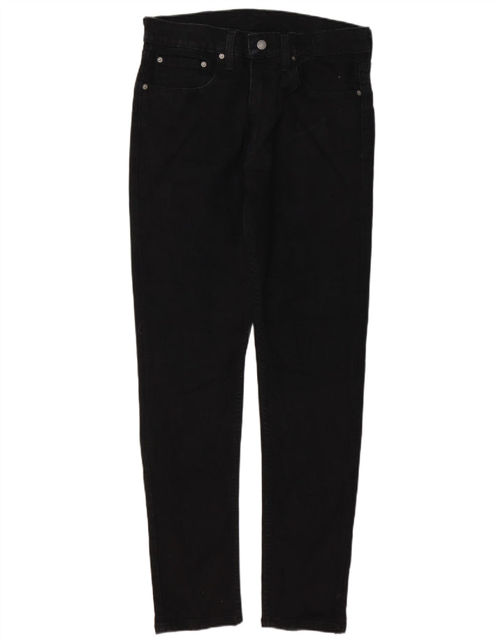 LEVI'S Mens 512 Slim Tapered Jeans W34 L32 Μαύρο βαμβακερό