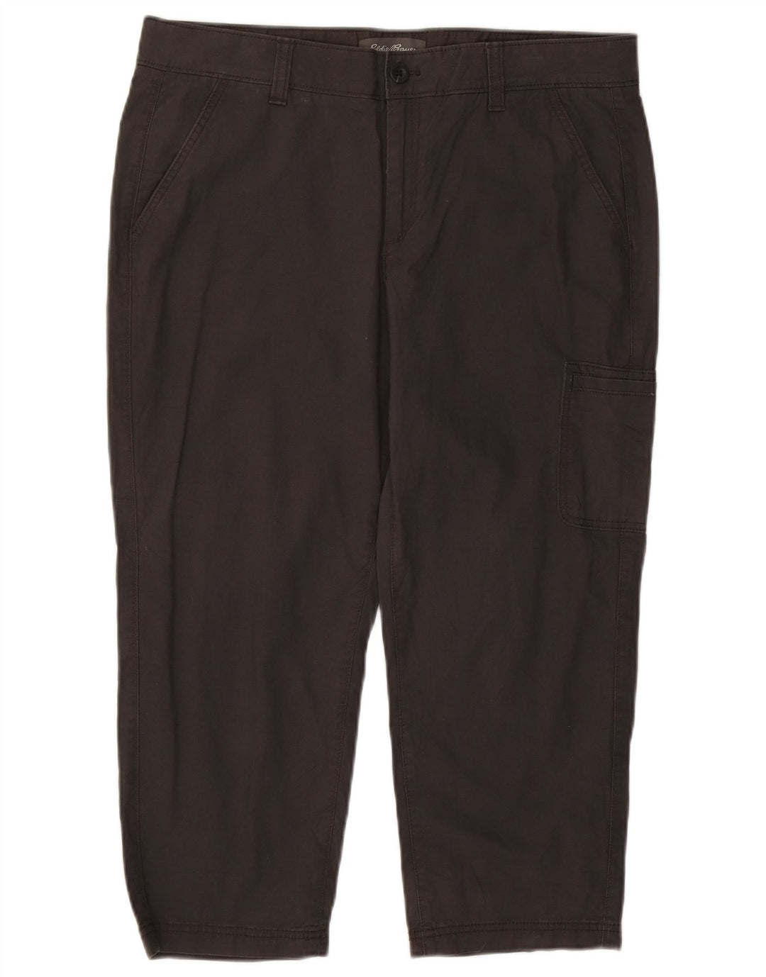 EDDIE BAUER Γυναικείο ίσιο παντελόνι Cargo Capri US 14 XL W36 L23 Γκρι