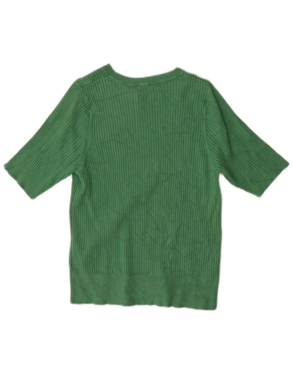 Marks & Spencer Γυναικείο πουλόβερ με λαιμόκαυστο UK 16 Large Green