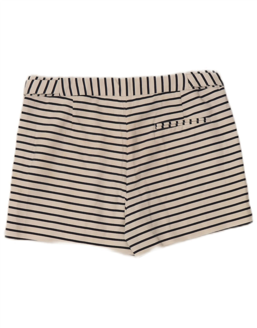 Zara Γυναικείο Hot Παντελόνι Medium W30 Λευκό Βαμβακερό ριγέ