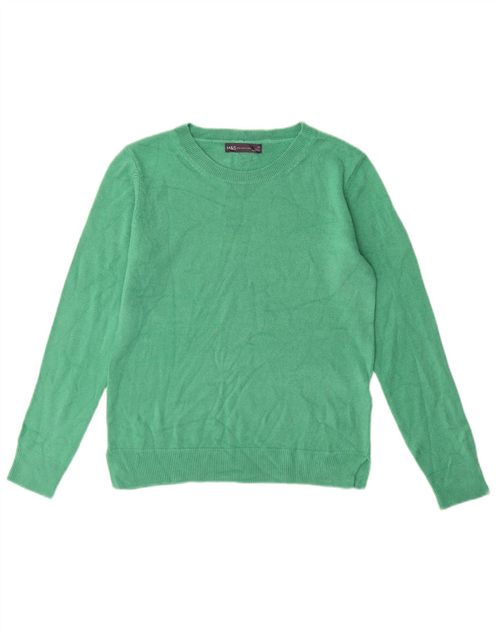 Marks & Spencer Γυναικείο πουλόβερ με λαιμόκοψη UK 10 Small Turquoise