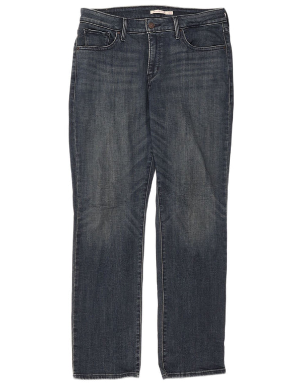 Levi's Womens 314 Shaping Straight Jeans US 16 2XL W33 L31 Μπλε βαμβακερό