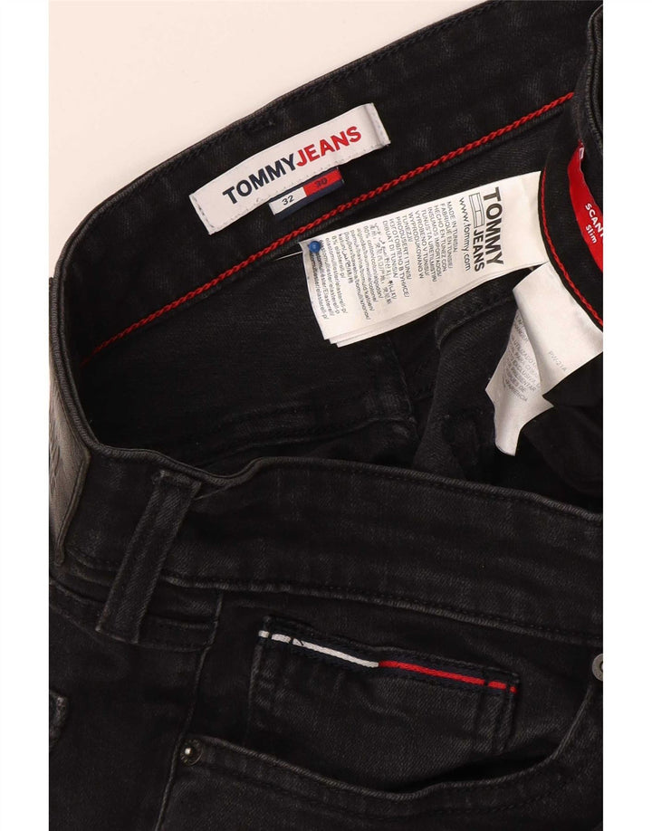 Tommy Hilfiger Ανδρικό Slim Jeans W32 L30 Μαύρο βαμβακερό