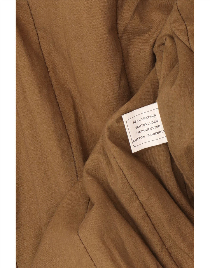 Outback Ανδρικό Δερμάτινο Μπουφάν UK 42 XL Καφέ Δερμάτινο