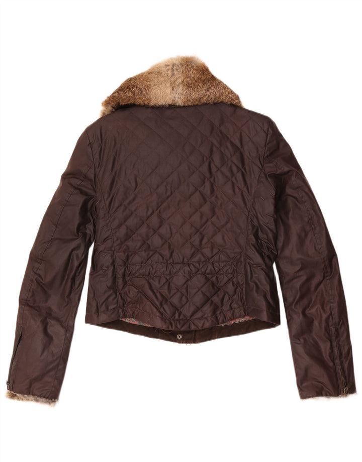Γυναικείο Καπιτονέ Μπουφάν Belstaff Crop IT 44 Μεσαίο Καφέ Βαμβακερό