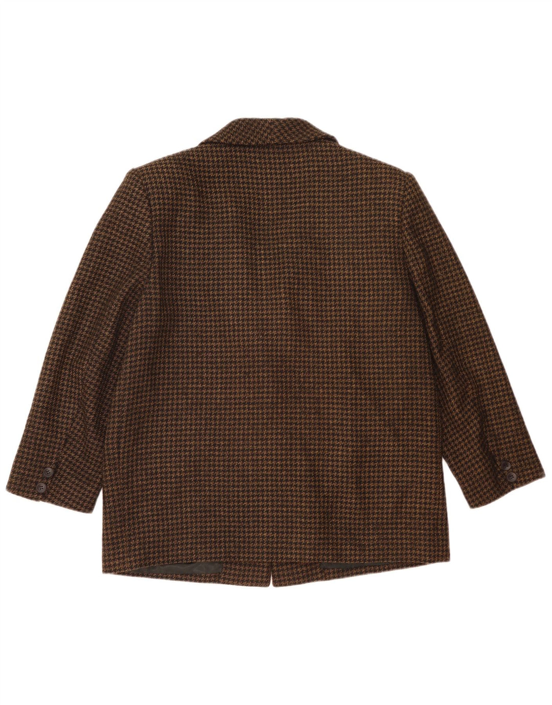 Vintage γυναικείο τζάκετ με 2 κουμπιά Loose Fit Blazer IT 48 XL Black Houndstooth
