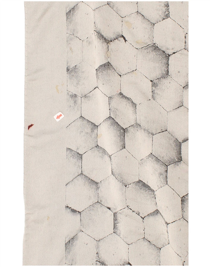 Vintage Ανδρικό Γεωμετρικό Ορθογώνιο Φουλάρι One Size Grey Geometric Classic