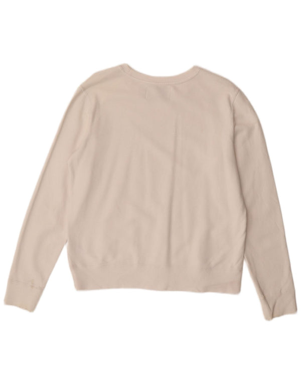 Γυναικείο γραφικό φούτερ Calvin Klein Jeans Jumper UK 14 Medium White