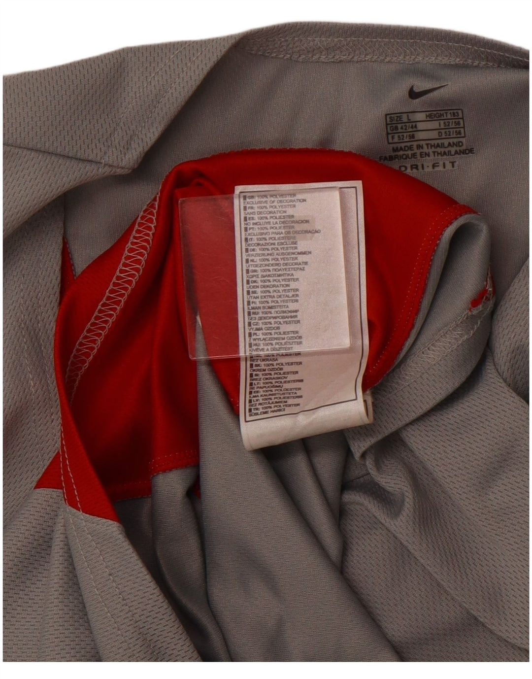 Ανδρικό γιλέκο NIKE Dri Fit Top UK 42/44 Large Grey Colorblock Polyester