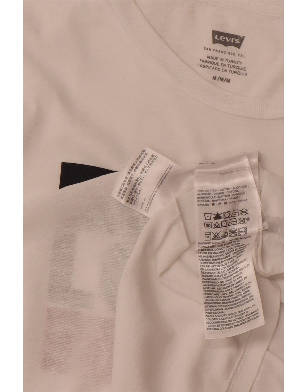 Γυναικείο γραφικό μπλουζάκι LEVI'S Top UK 12 μεσαίο λευκό βαμβακερό