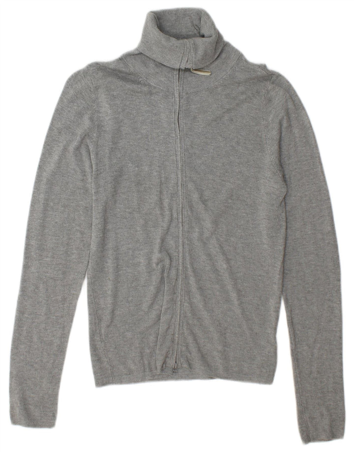 Zara Γυναικείο πουλόβερ UK 12 Medium Grey Rayon