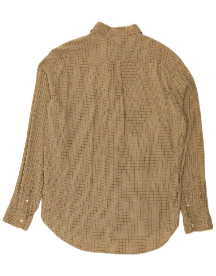 Ανδρικό πουκάμισο Calvin Klein Large Beige Check Cotton