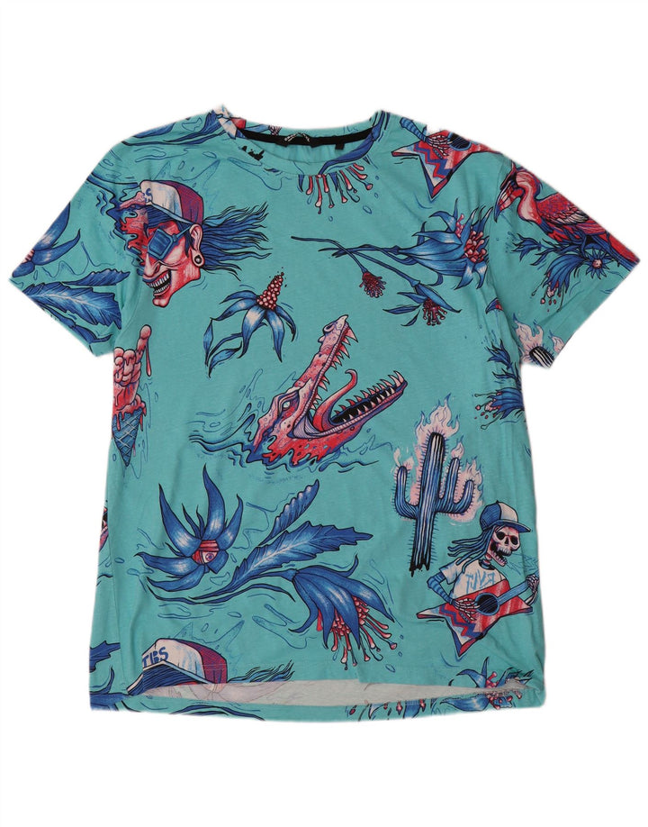 Cropp Ανδρικό T-Shirt Regular Fit Top 2XL Turquoise