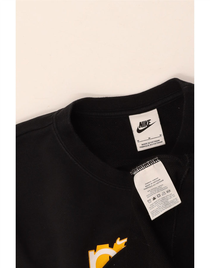 Γυναικείο γραφικό φούτερ NIKE Jumper UK 14 μεσαίο μαύρο βαμβακερό