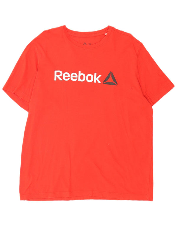 Ανδρικό γραφικό T-Shirt Reebok Top XL Red Cotton