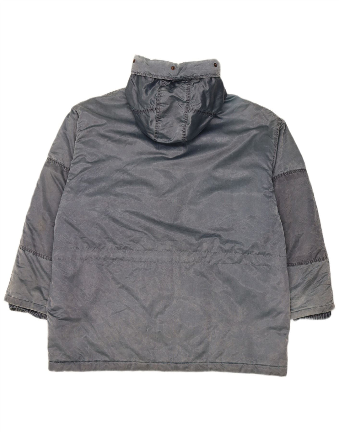 Vintage Γυναικείο Μπουφάν με κουκούλα Oversized Windbreaker IT 44 Medium Blue