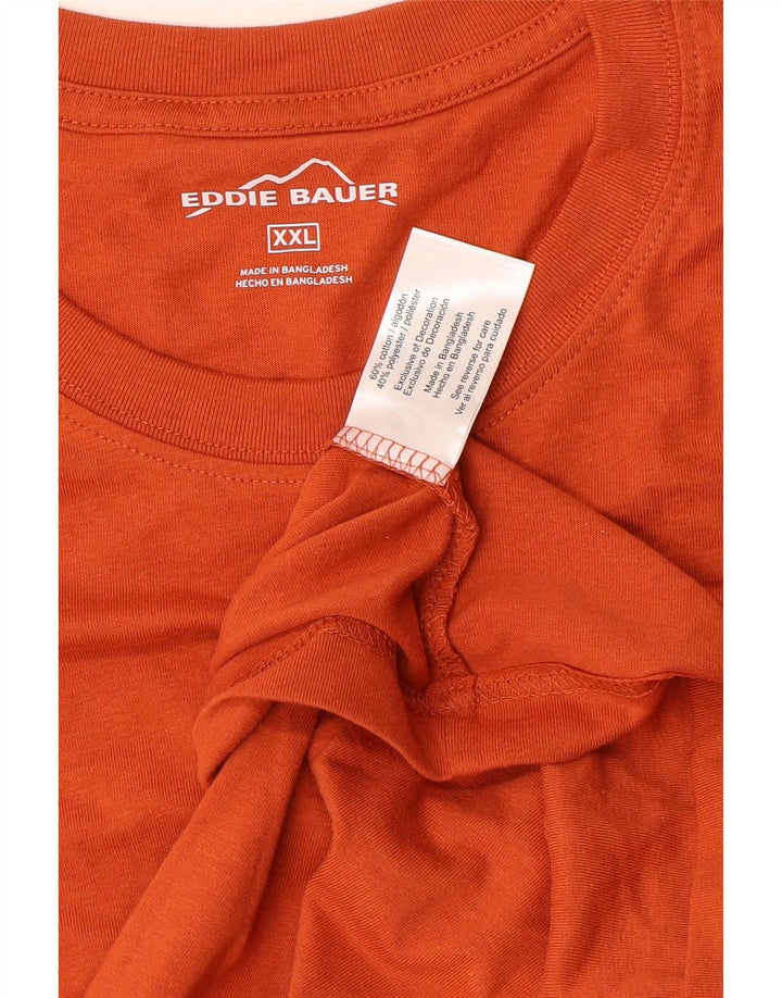EDDIE BAUER Ανδρικό T-Shirt Top 2XL Πορτοκαλί βαμβακερό