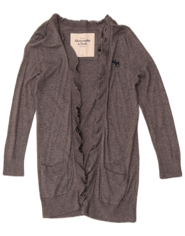 Abercrombie & Fitch Γυναικείο πουλόβερ μακράς ζακέτας UK 8 Small Grey