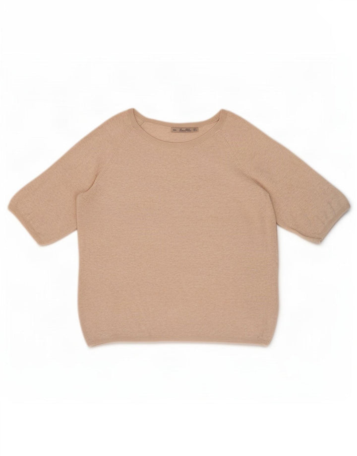 Zara Γυναικεία Μπλούζα Oversized Top UK 10 Small Beige