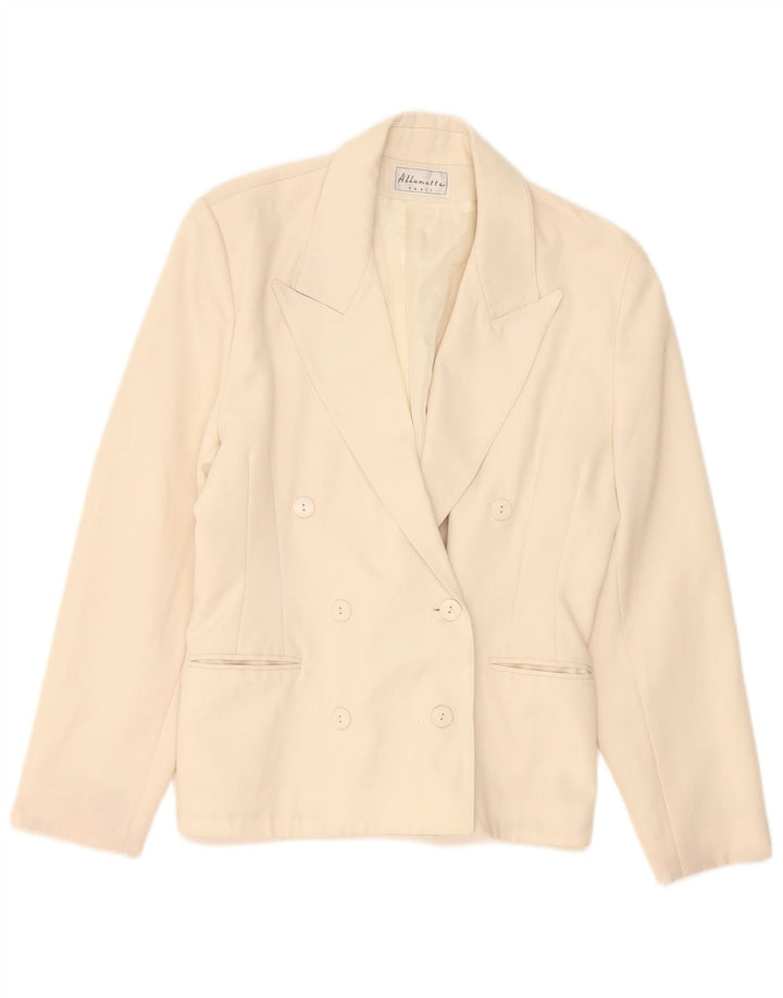 ALLUMETTE AC. Γυναικείο Μπλέιζερ με διπλό στήθος Paris UK 12 Medium Beige