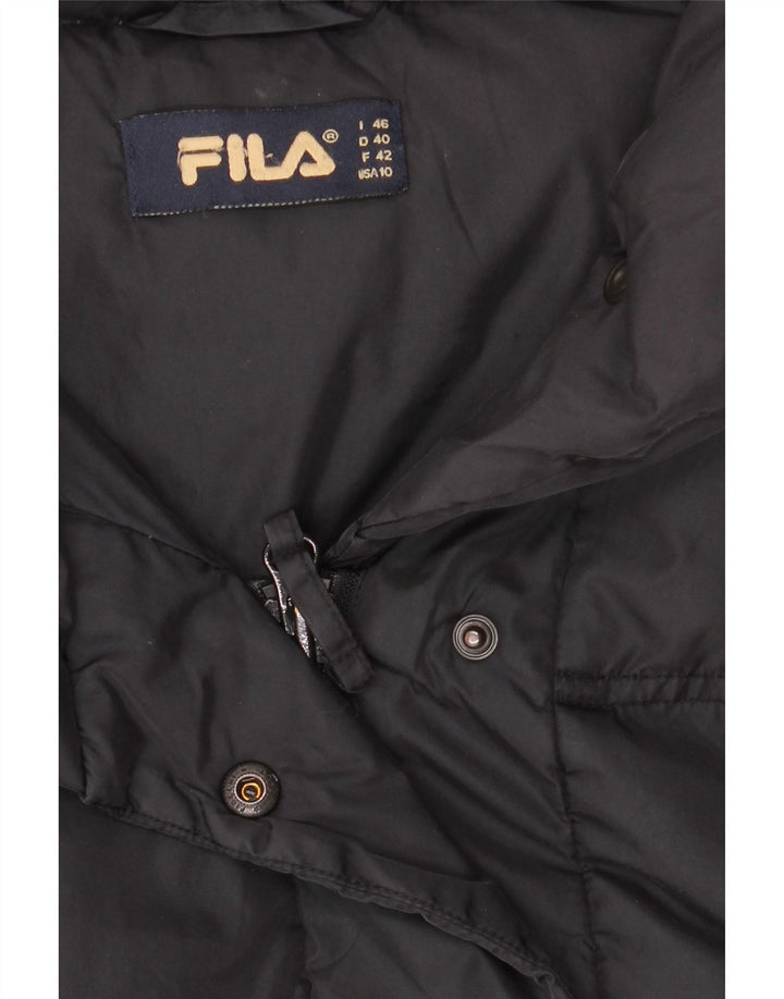 Fila Γυναικείο μπουφάν με κουκούλα IT 46 Large Μαύρο