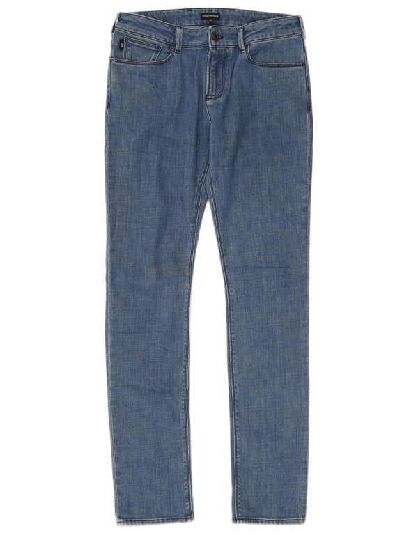 Emporio Armani Boys Slim Jeans 15-16 ετών W32 L33 Μπλε βαμβακερό