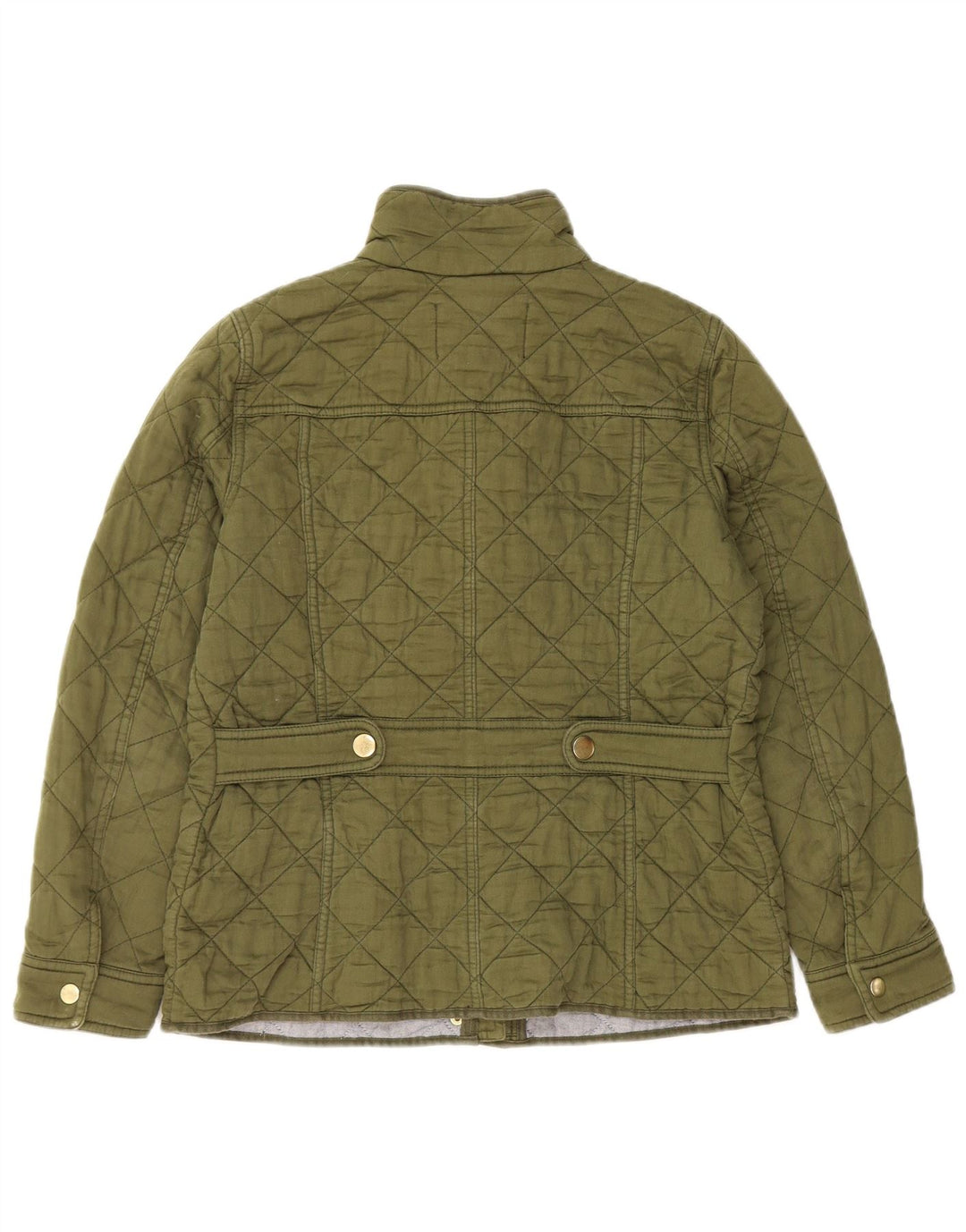 J. CREW Γυναικείο καπιτονέ μπουφάν UK 10 Small Khaki Cotton