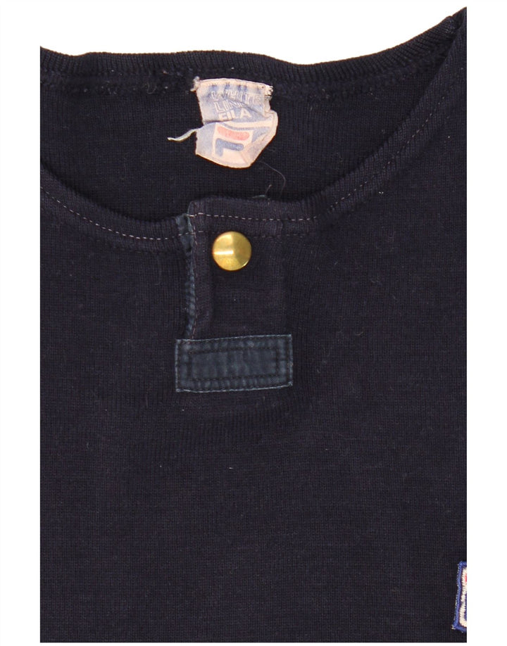 Ανδρικό πουλόβερ FILA Boat Neck Jumper Small Navy Blue