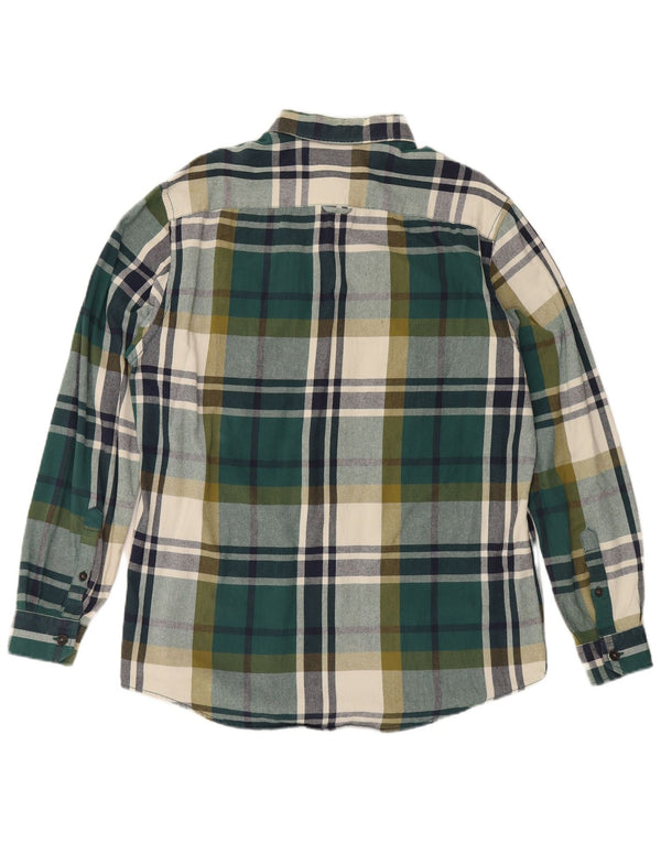 Ανδρικό πουκάμισο Jim Spencer Μέγεθος 43/44 XL Πράσινο καρό βαμβακερό