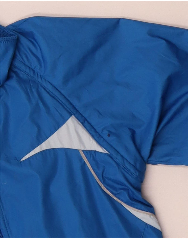 Nike Γυναικείο μπουφάν βροχής UK 10/12 Medium Blue Colorblock Polyester