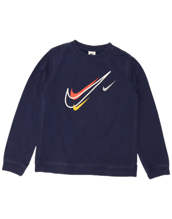 Γραφικό φούτερ Nike Boys Jumper 13-14 ετών XL Navy Blue Cotton