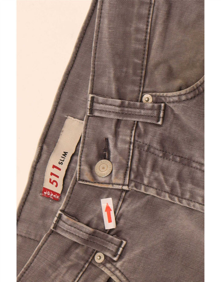 Levi's Mens 511 Slim Jeans W30 L29 Γκρι βαμβακερό