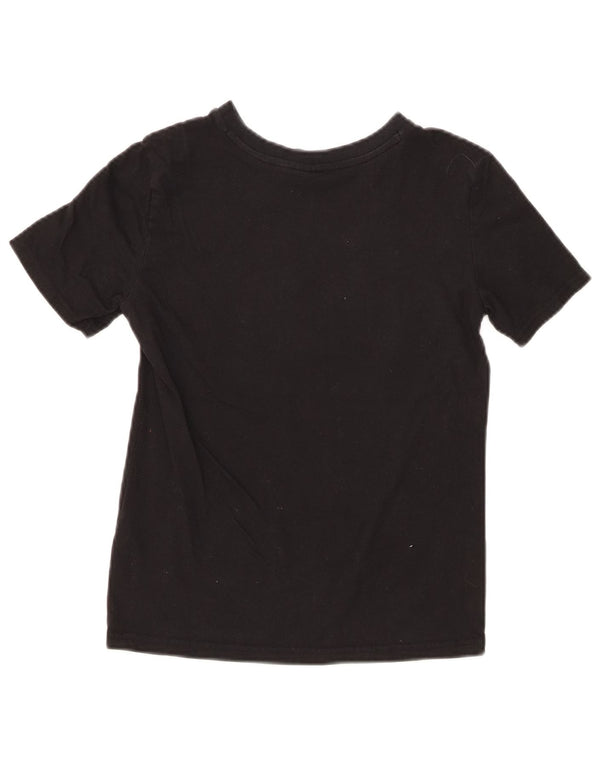 Γραφικό μπλουζάκι PUMA για κορίτσια 10-11 ετών μεσαίο μαύρο βαμβακερό