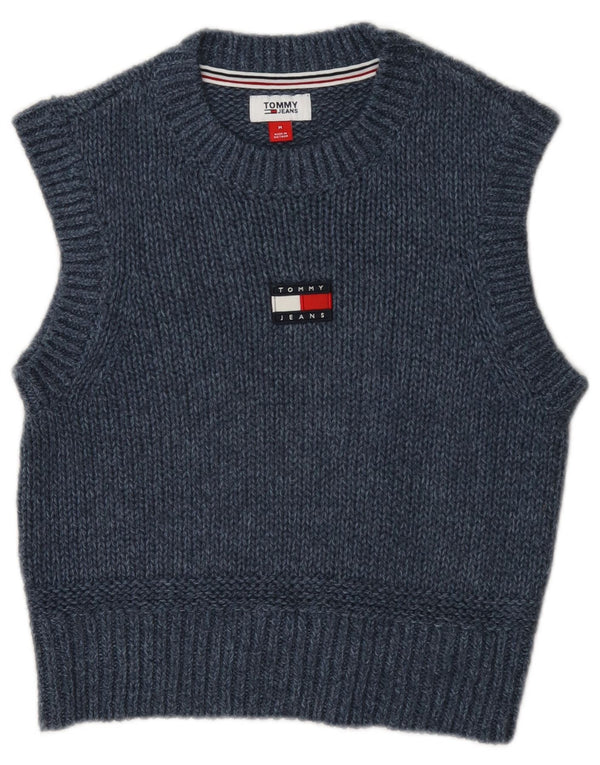 Tommy Hilfiger Γυναικείο γιλέκο Crop Tank Top UK 12 Medium Navy Blue Flecked