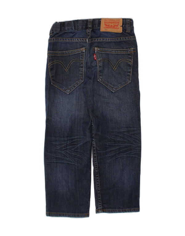 LEVI'S Boys 504 Regular Straight Jeans 3-4 Years W20 L17 Navy Blue