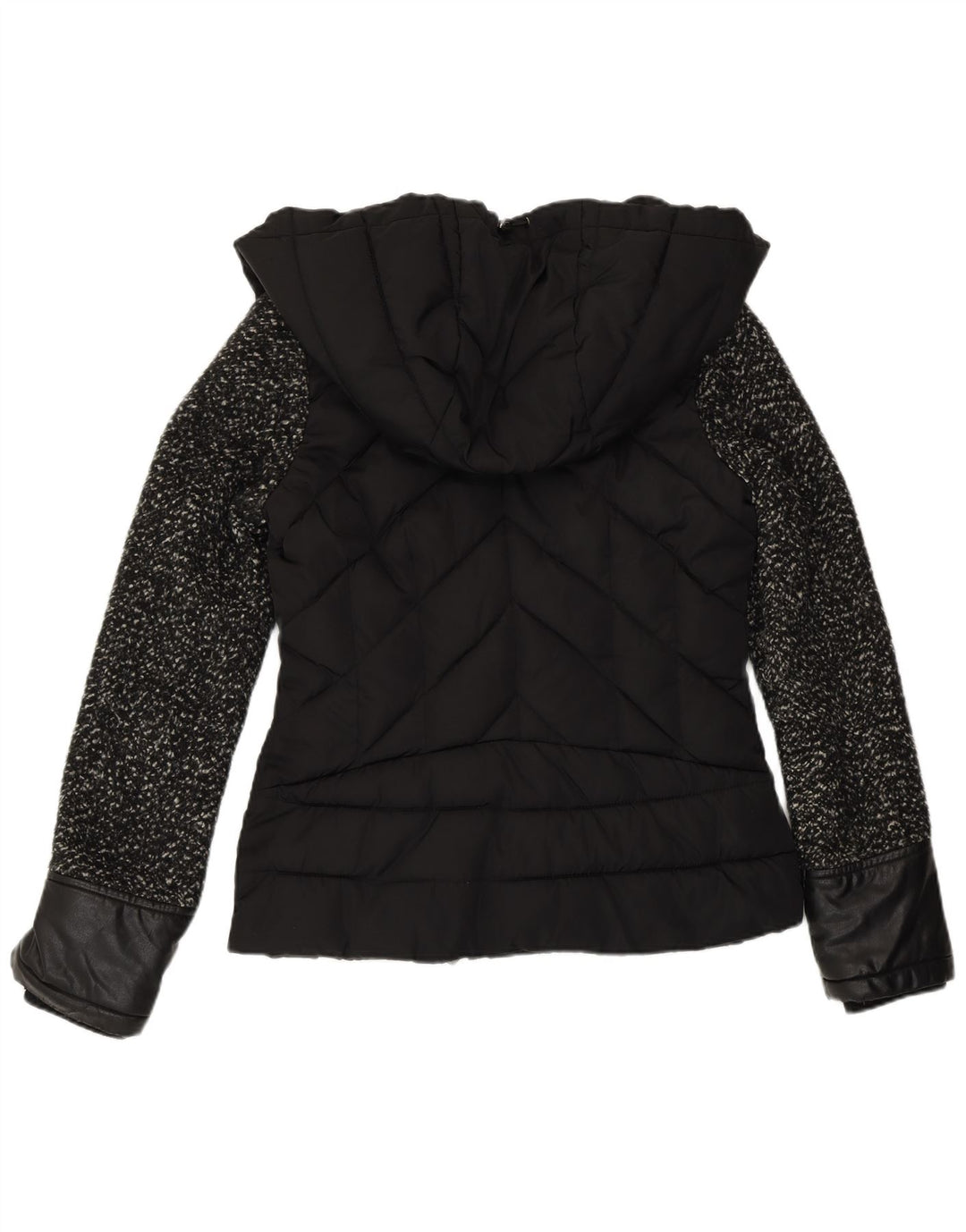 Γυναικείο μπουφάν με κουκούλα Pinko UK 10 Small Black Polyester
