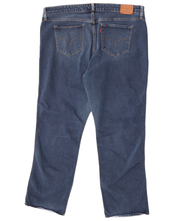Levi's Womens 314 Shaping Straight Jeans US 20 3XL W40 L30 Μπλε βαμβακερό