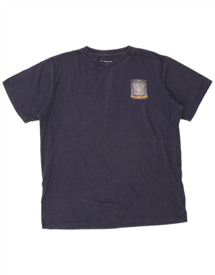 Ανδρικό γραφικό μπλουζάκι WEIRD FISH Top 2XL Navy Blue Cotton