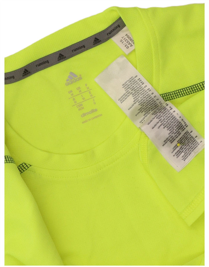 Ανδρικό T-Shirt Climalite Adidas Top Medium Yellow Polyester