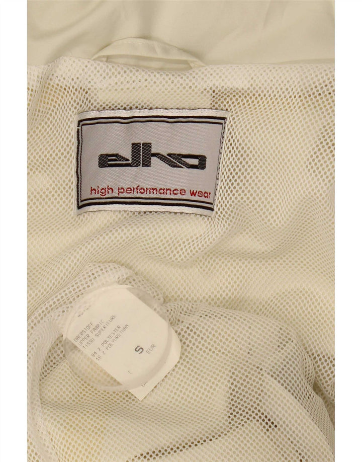 Elho Ανδρικό μπουφάν βροχής με κουκούλα Loose Fit UK 36 Small White Polyester