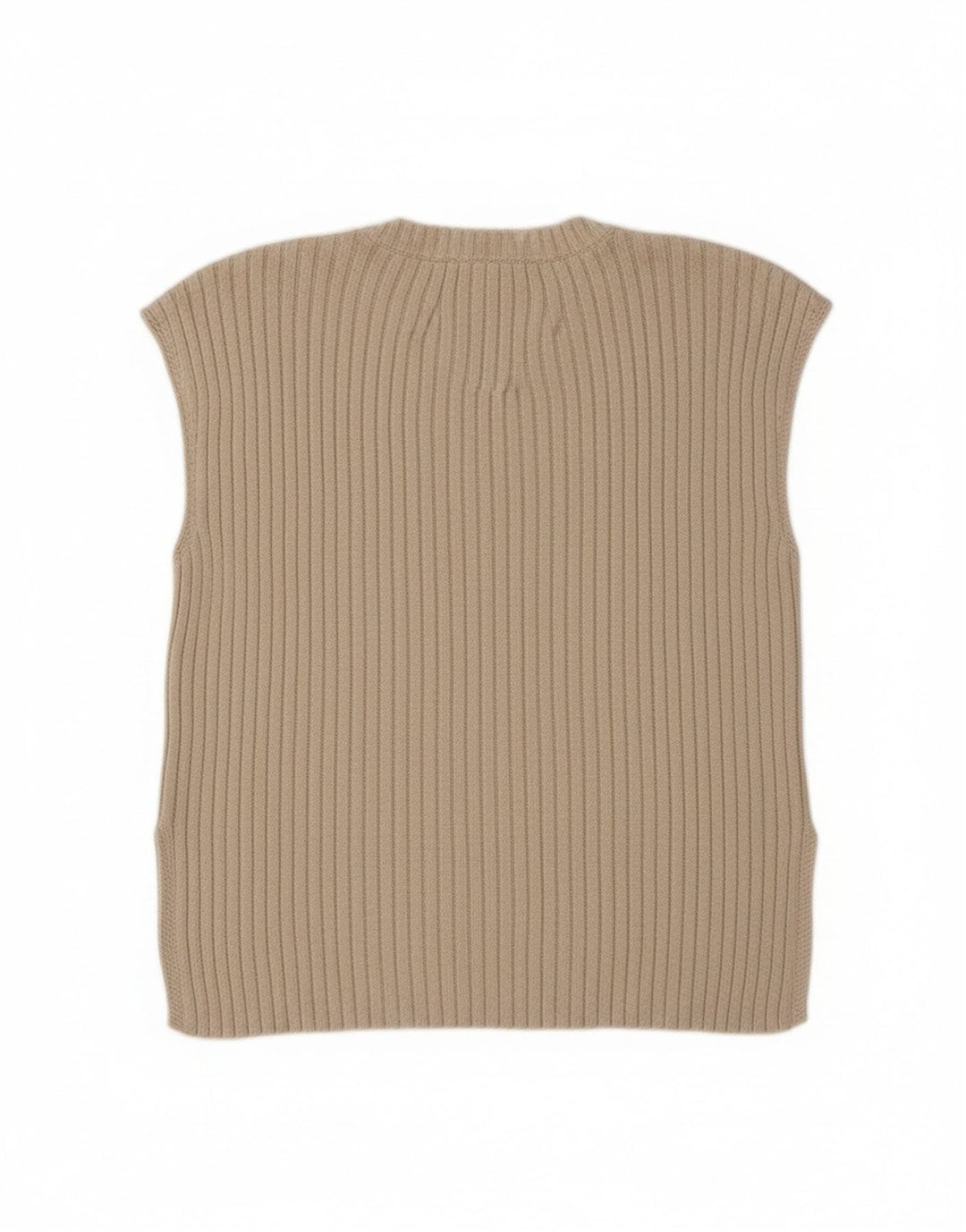 Zara Γυναικείο Γιλέκο Tank Top UK 16 Large Beige Polyester