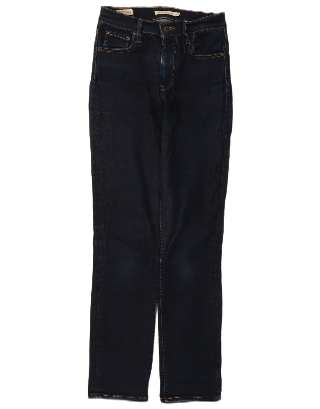 Levi's γυναικείο 724 ψηλό ίσιο τζιν W26 L30 Navy Blue Cotton